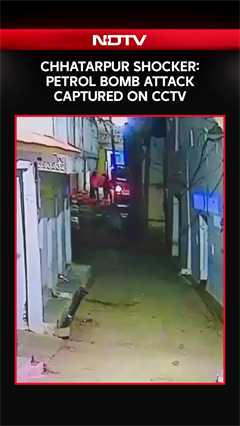 Chhatarpur Shocker: Petrol Bomb Attack Captured On CCTV