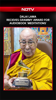 Dalai Lama recieves Grammy Award for audiobook 'Meditations'