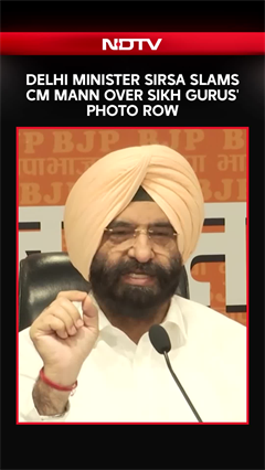 "Unforgivable": Delhi Minister Sirsa Targets Bhagwant Mann Over Sikh Gurus' Photo Row
