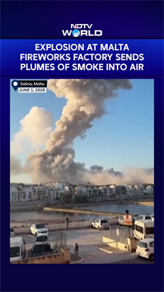 Explosion at Malta Fireworks Factory Sends Massive Smoke Plumes Skyward