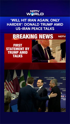 US Iran Talks | "Will Hit Iran Again, Only Harder": Donald Trump While US-Iran Peace Talks Underway