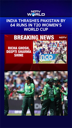 Ind Vs Pak T20 WWC | India Thrashes Pakistan By 64 Runs In T20 Women's World Cup