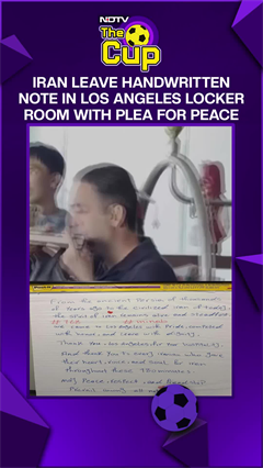 Iran Leave Handwritten Locker-Room Note With Plea For Peace After Belgium Draw | FIFA World Cup 2026