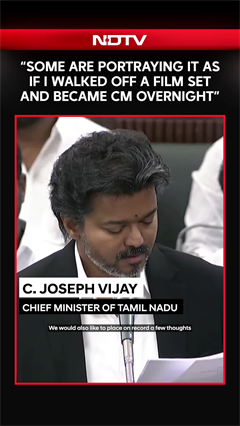 Vijay Hits Back: "I Didn't Walk Off A Film Set And Become CM Overnight"