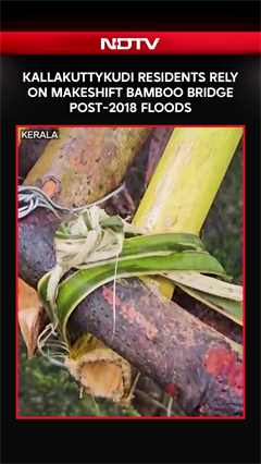 Kerala: Kallarkutty Residents Rely on Makeshift Bamboo Bridge Post-2018 Floods