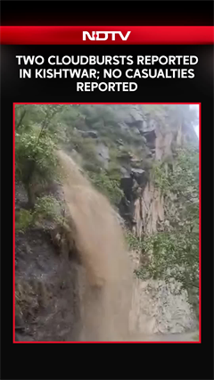 Two Cloudbursts Reported in Kishtwar; No Casualties Reported