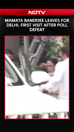 Mamata Banerjee Leaves For Delhi, First Visit After Poll Defeat