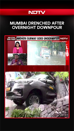 Monsoon Mayhem: Heavy Rain Triggers Waterlogging, Traffic Chaos In Mumbai