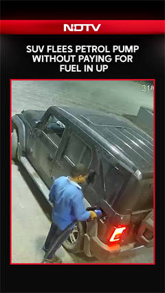 Thar Without Number Plate Refuels and Flees Without Paying in Mathura | CCTV Shock