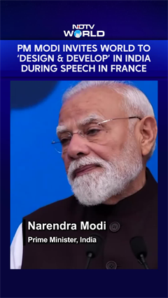 PM Modi Invites World To 'Design And Develop' In India During Speech In France