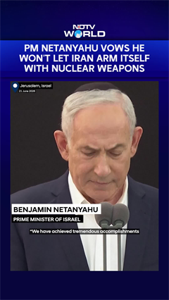 Benjamin Netanyahu Vows He Won't Let Iran Arm Itself With Nuclear Weapons