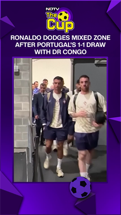 FIFA | Ronaldo Dodges Mixed Zone After Portugal's 1-1 Draw With DR Congo
