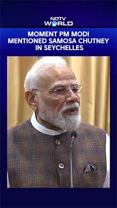PM Modi In Seychelles | Moment PM Modi Mentioned Samosa, Chutney In Seychelles
