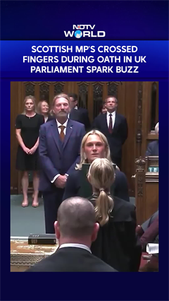 New Scottish MP Lara Bird Crossed Fingers During Oath In UK Parliament