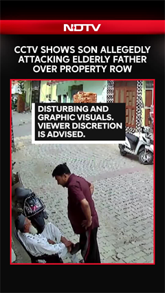Saharanpur: Son Caught on CCTV Allegedly Attacking Elderly Father Over Property Dispute