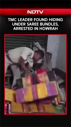 TMC Leader Found Hiding Under Sarees During Police Raid In Howrah