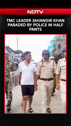 TMC's Jahangir Khan Paraded By Police In Half Pants After Arrest