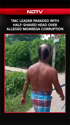 TMC Leader Paraded With Rope, Shoe Garland By Angry Villagers In Howrah
