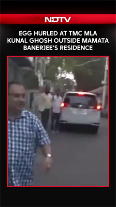 Egg Thrown at TMC MLA Kunal Ghosh Outside Mamata Banerjee&rsquo;s Residence in Kolkata