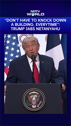 "Don't Have To Knock Down A Building, Everytime...": Trump Slams Israel Over Lebanon