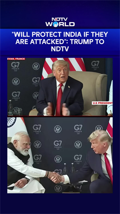 India US Ties | "Will Protect India If They Are Attacked": Trump To NDTV On US-India Ties