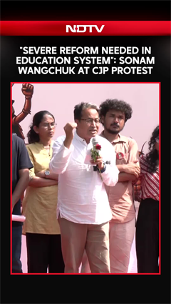 "Severe Reform Needed In Education System": Sonam Wangchuk At CJP Protest