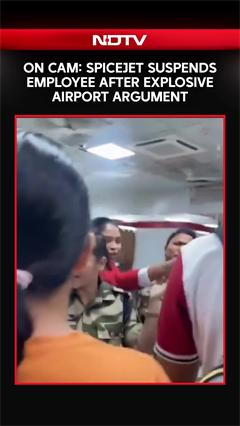 Video: On Cam: SpiceJet Suspends Employee After Explosive Airport Argument