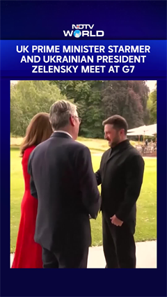 G7 Summit | UK PM Keir Starmer And Ukrainian President Zelensky Meet At G7 Summit