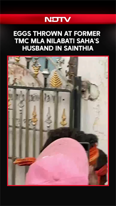 Eggs Thrown at Former TMC MLA Nilabati Saha's Husband in Sainthia