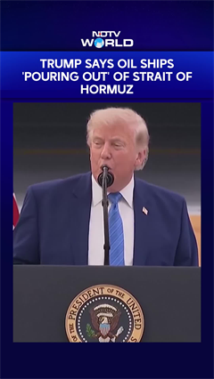 Trump Says Oil Ships 'Pouring Out' of Strait of Hormuz After US-Iran MoU