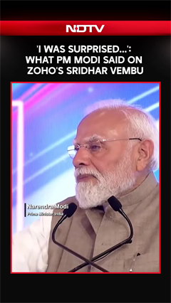 Video: 'I Was Surprised...': What PM Modi Said On Zoho's Sridhar Vembu