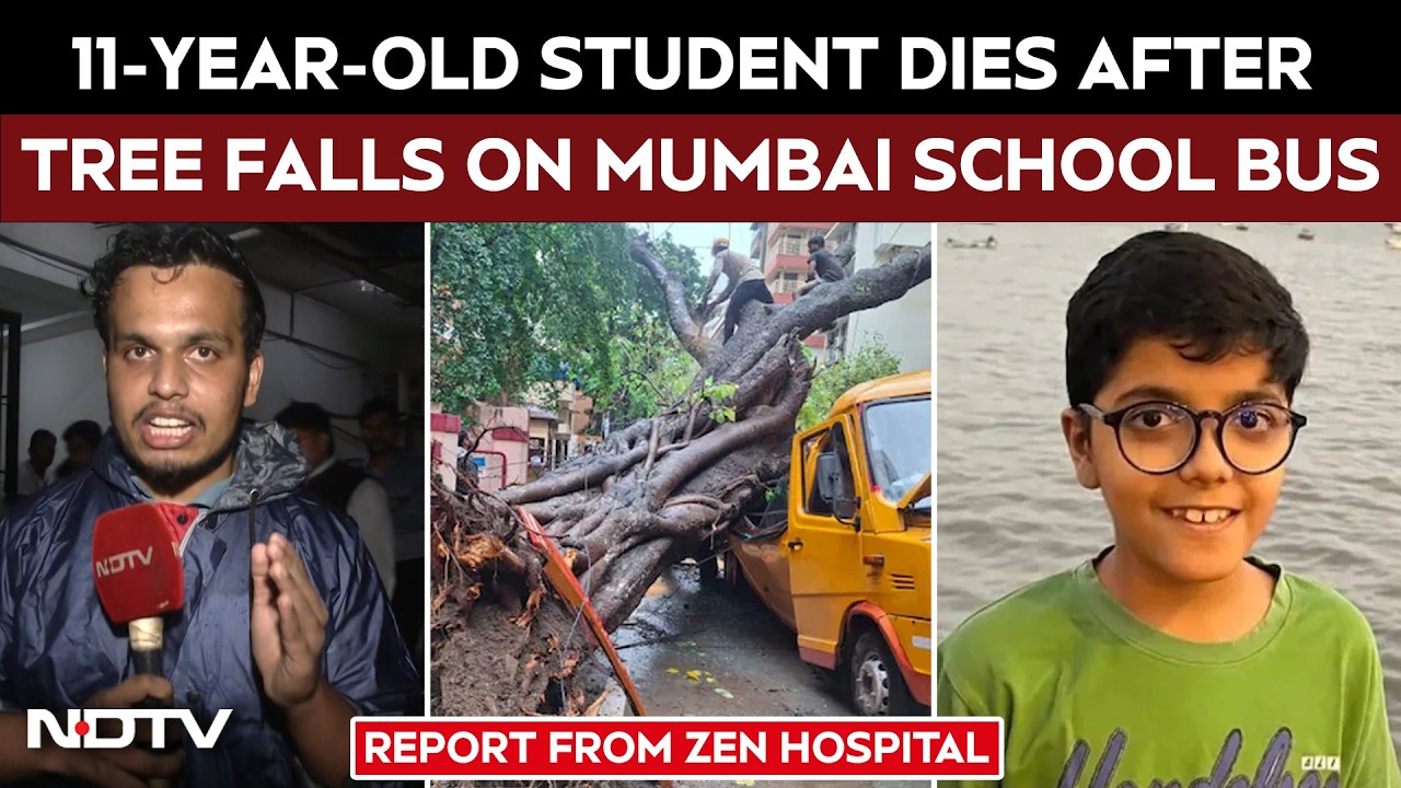 Video: Chembur Bus Accident | 11-Year-Old Student Dies, 4 Injured After Tree Falls On Mumbai School Bus