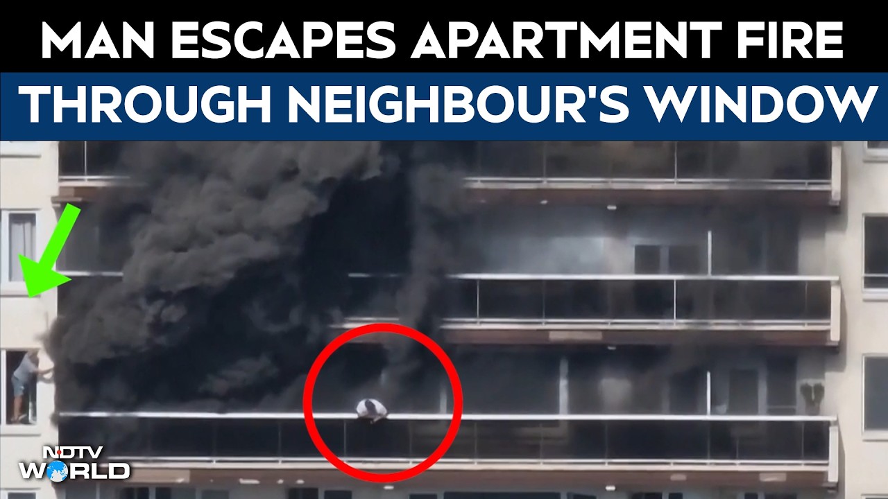Man Escapes Apartment Fire Through Neighbour's Window In Antwerp