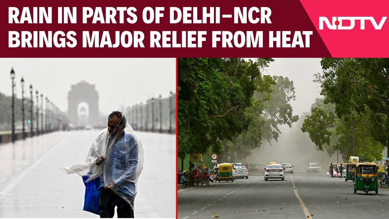 Delhi Rain News Today | Monsoon Onset Brings Relief, Rain In Parts Of Delhi