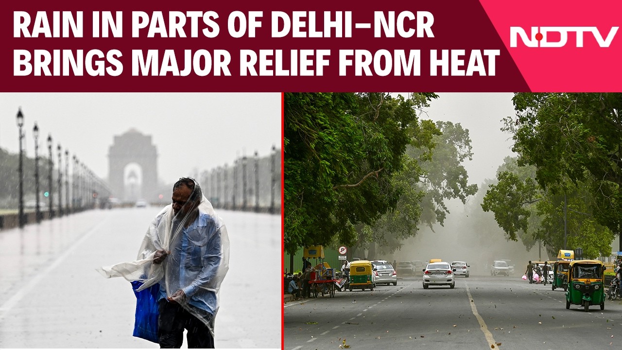 Delhi Rain News Today | Monsoon Onset Brings Relief, Rain In Parts Of Delhi
