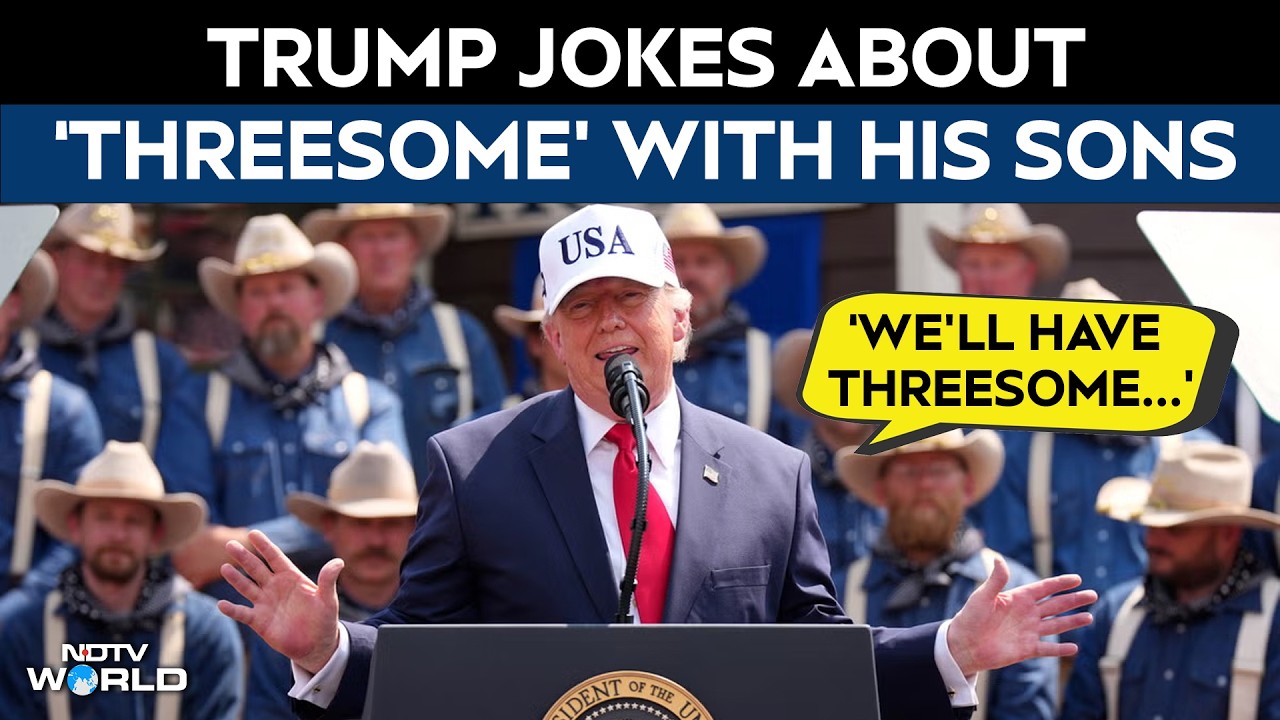 Trump Viral Moment | Trump Jokes About ‘Threesome’ With His Sons During Medal of Honor Event