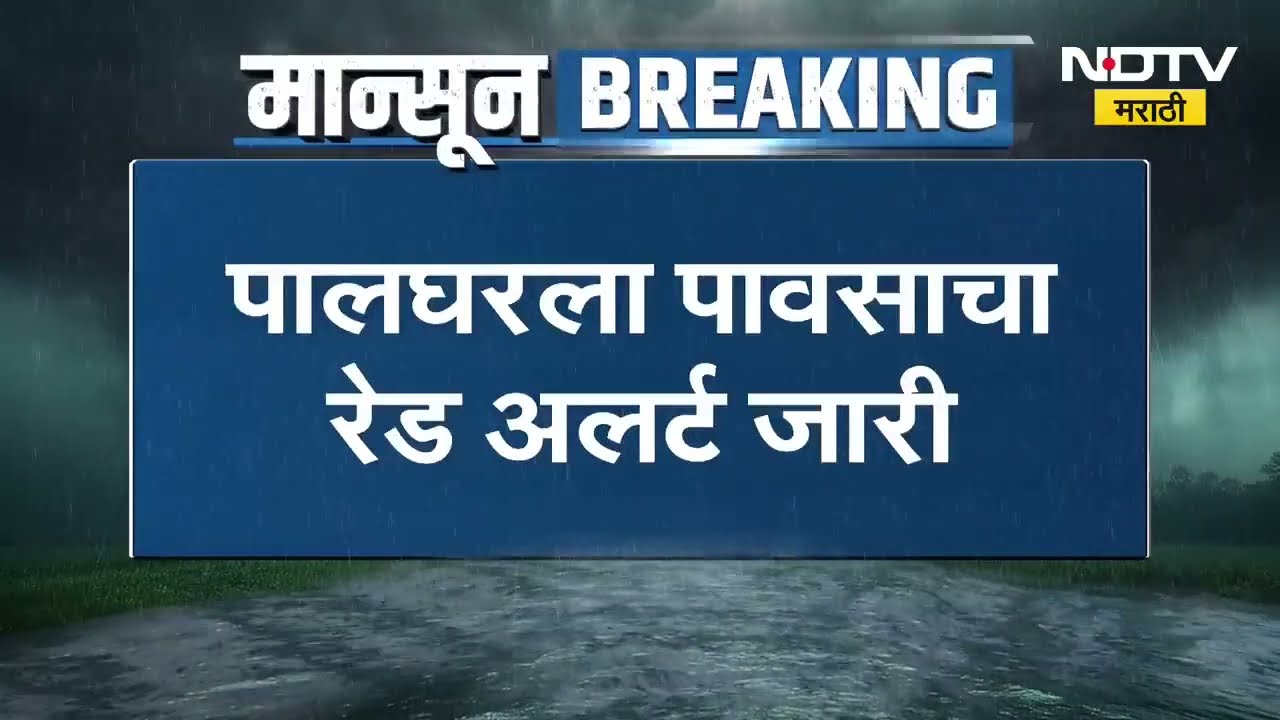 Palghar Red Alert | गेल्या दोन दिवस सुरु असलेल्या पावसाने पालघरमधील जनजीवन विस्कळीत ।  NDTV मराठी