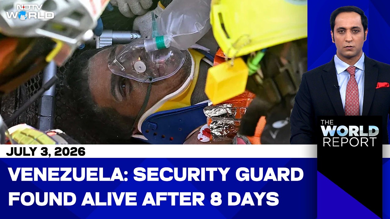 Venezuela Earthquakes: Security Guard Rescued after 8 Days Under Rubble