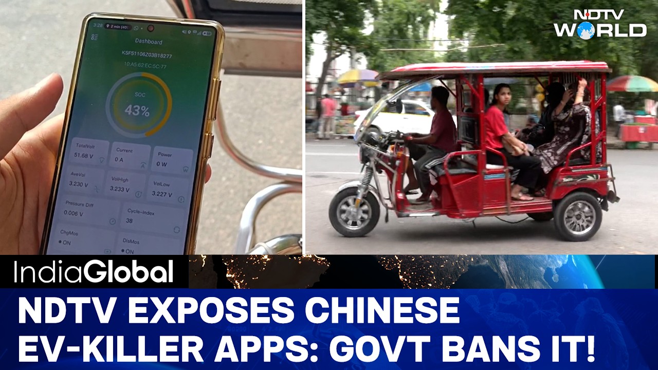 Rickshaw App | India Bans Chinese EV-Autorickshaw Killer Apps After NDTV World Report