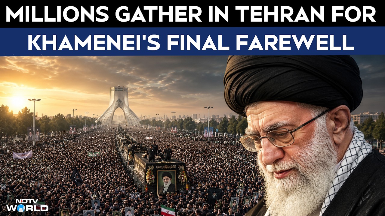 Ayatollah Ali Khamenei Funeral Draws Massive Crowds Amid Revenge Chants