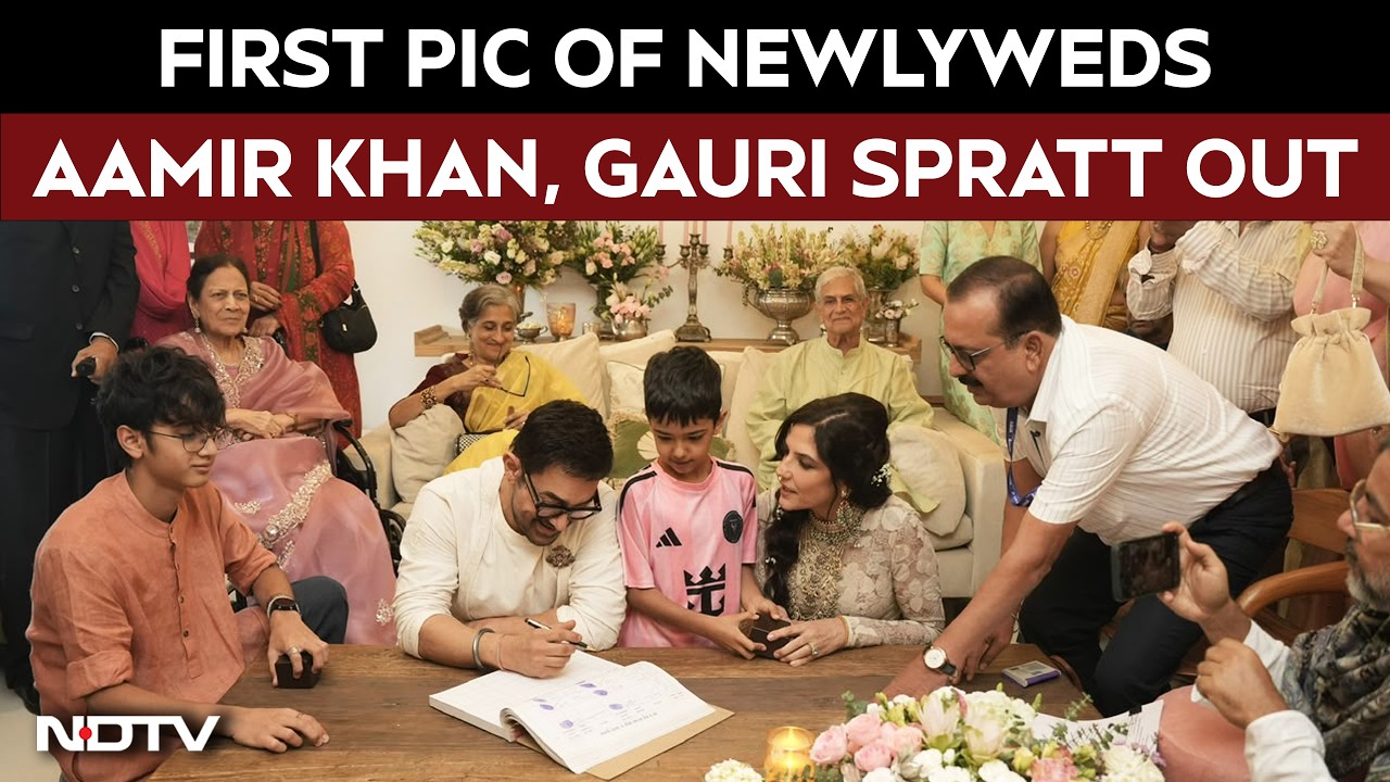 Aamir Khan Wedding | First Pic Of Newlyweds Aamir Khan & Gauri Spratt Out