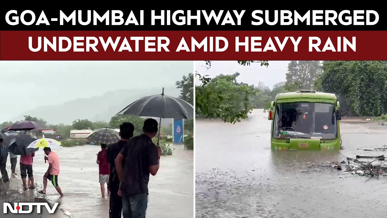 Goa-Mumbai Highway Submerged After Heavy Rainfall, Shocking Visuals Emerge From Raigad