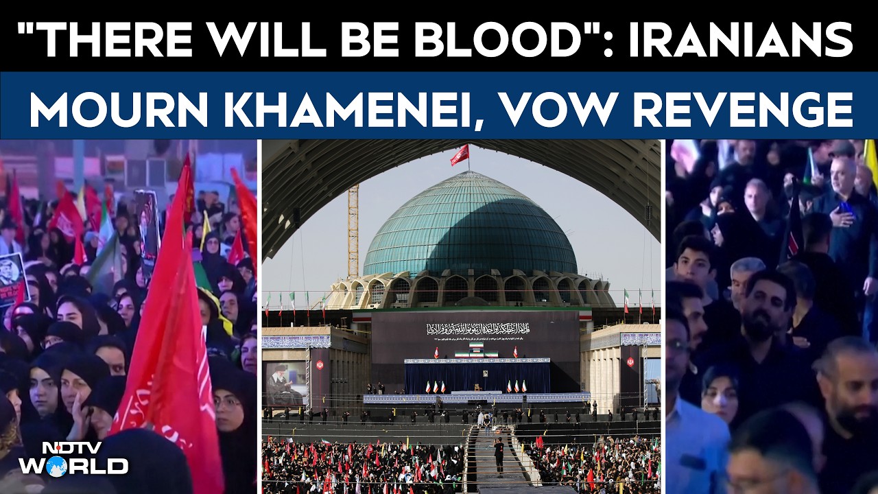Khamenei Funeral: Mourners Vow Revenge As Khamenei's Funeral Procession Moves Through Tehran