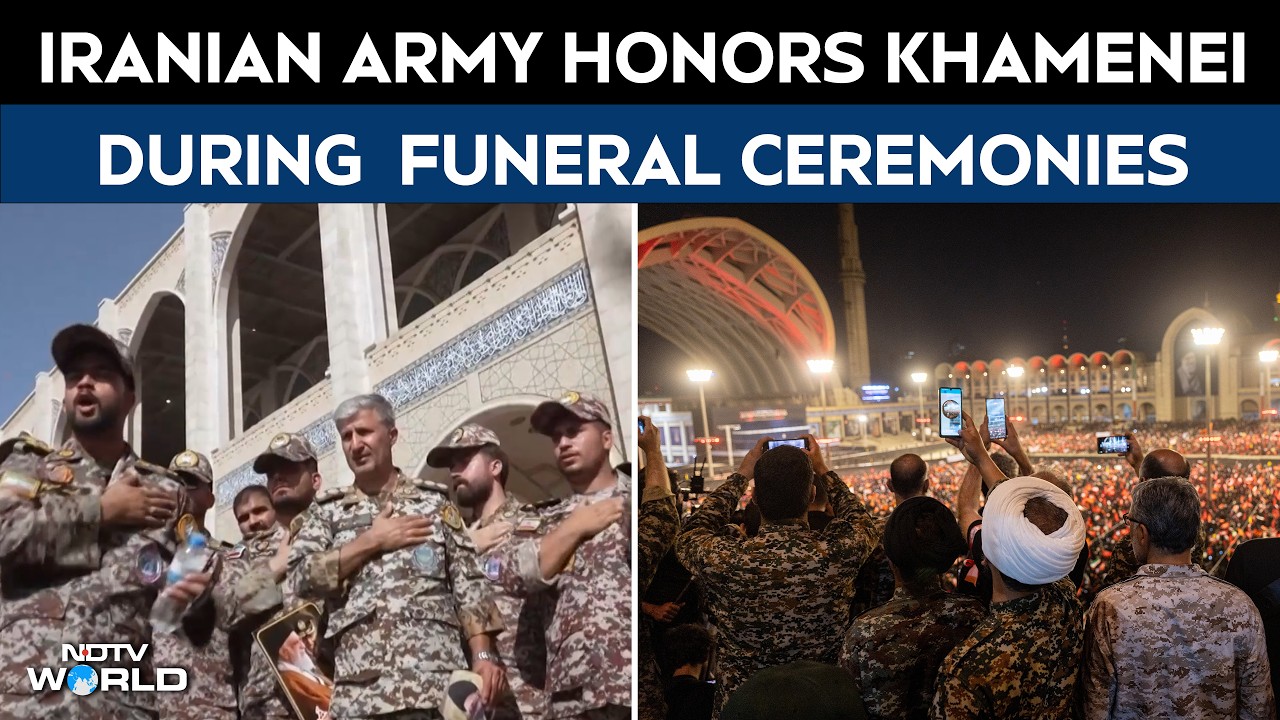 Ali Khamenei Funeral: Iran's Armed Forces Honor Khamenei On Day 2 Of Funeral Ceremonies