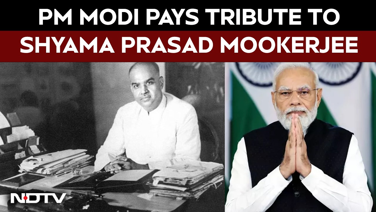 PM Modi Pays Tribute to Dr Shyama Prasad Mookerjee On Birth Anniversary