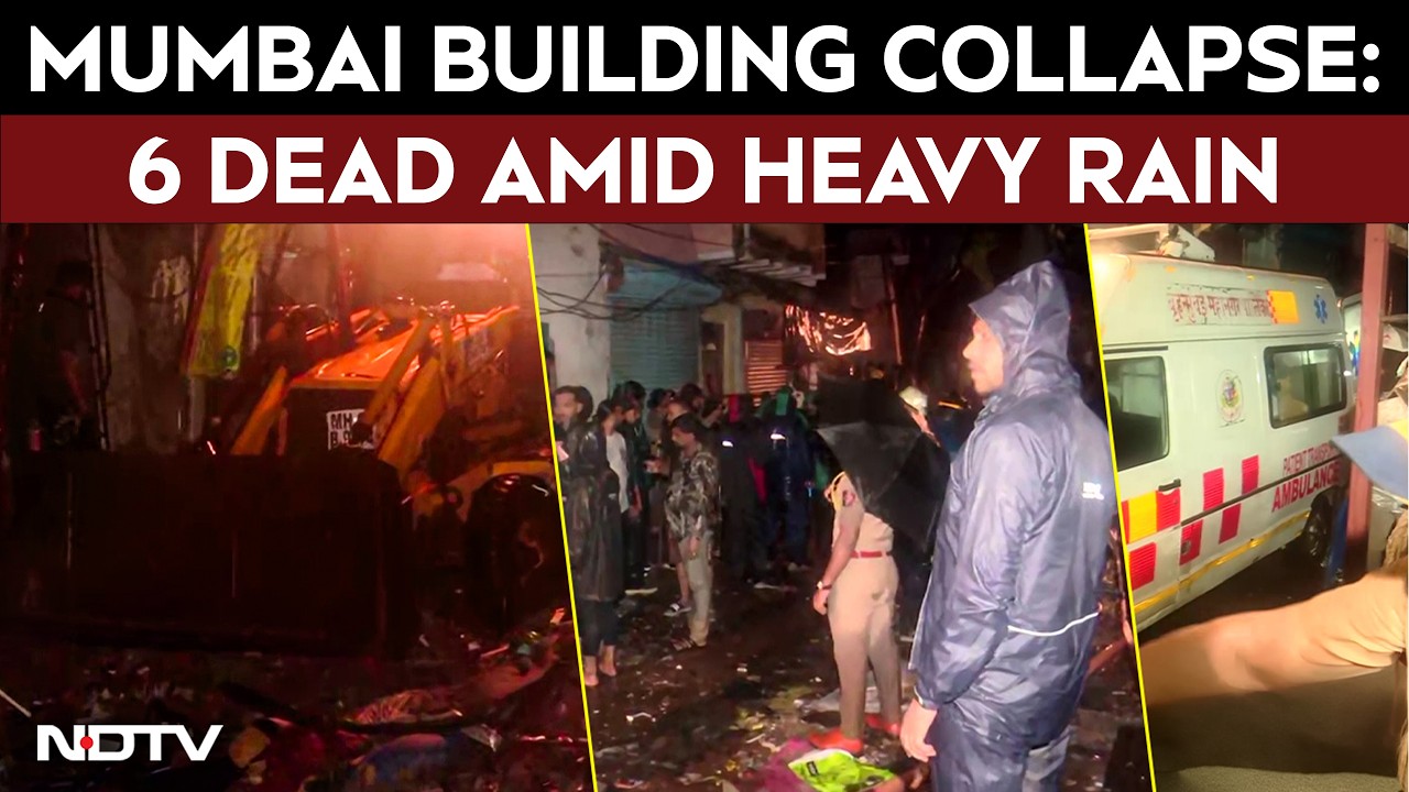 Mumbai Building Collapse: 6 Dead After 3-Storey Structure Crashes Onto Shanties Amid Heavy Rain