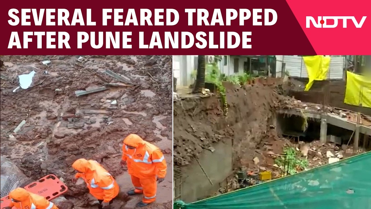 Heavy Monsoon Triggers Landslide In Pune, Rescue Operation Underway