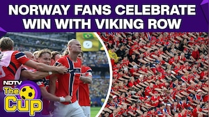 Brazil Vs Norway | Elated Norway Fans Celebrate Clinching Last Eight Spot With The "Viking Row"
