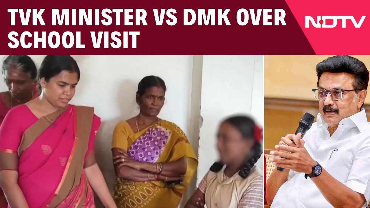 Tamil Nadu School Row: TVK MLA Keerthana's Classroom Visit Sparks Political Storm