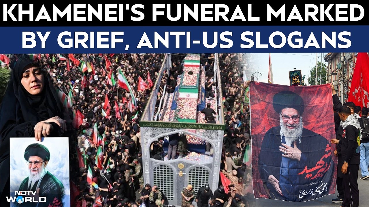 Massive Crowds Gather In Tehran For Ayatollah Khamenei's Funeral
